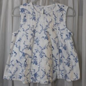 Melrose and Market Pintuck Sleeveless Top